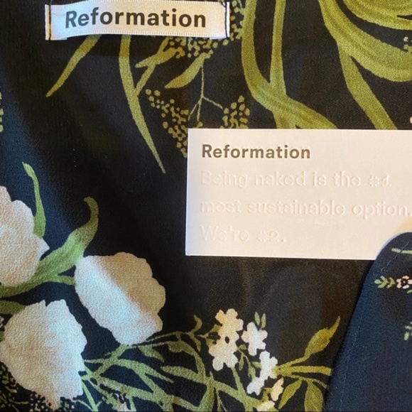 NWT REFORMATION Monica Wrap Dress L - Picture 2 of 7